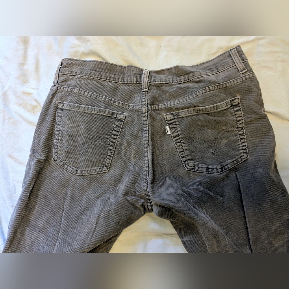 Levi's Gray Corduroy Jeans- 8 medium